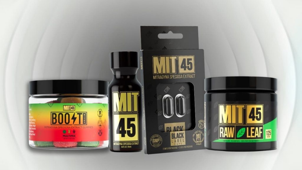 MIT45 Kratom products come in gummy, capsule, powder, and liquid forms for convenient consumption.