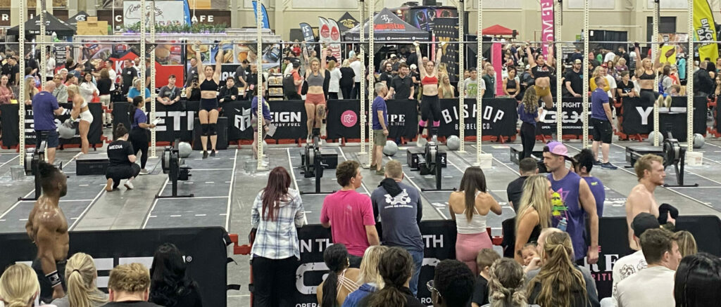 People competing in the FitCon Utah 2023 CrossFit competition