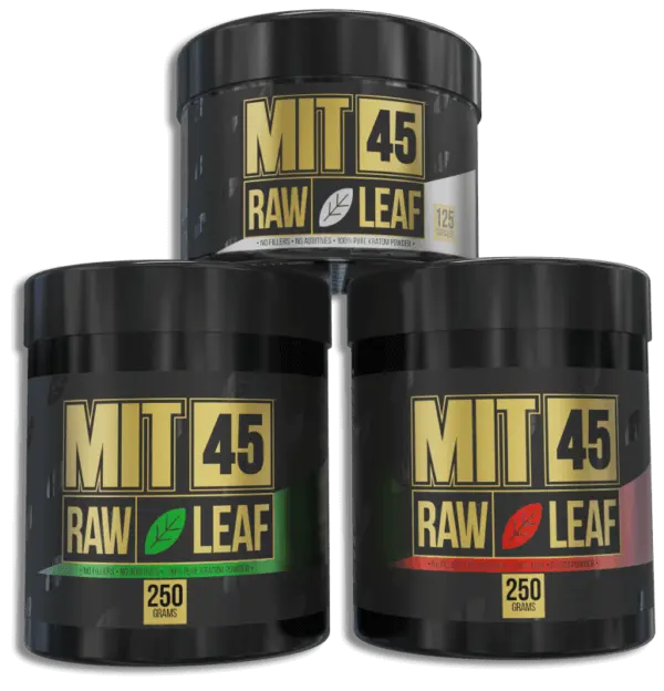 The family of MIT45 Raw Leaf products.