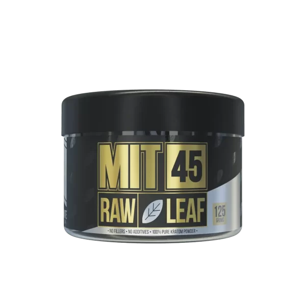 A MIT45 Raw Leaf White of 125 grams.