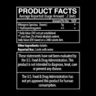 MIT45 kratom capsules facts panel