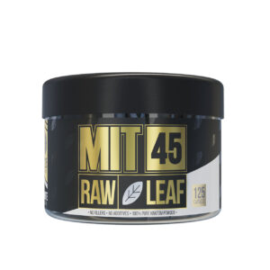 MIT45 White Vein Raw Leaf Powder, 125 capsules