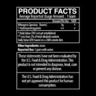 kratom powder product facts panel