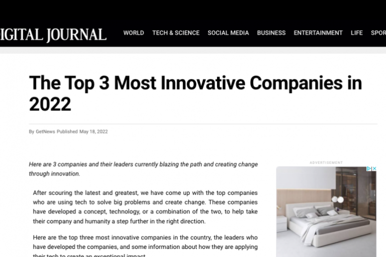 TOP KRATOM COMPANY, MIT45, HONORED AS A TOP INNOVATOR OF 2022 IN LARGE PUBLICATION