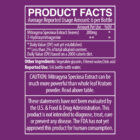 Super K Extra Strong product facts panel