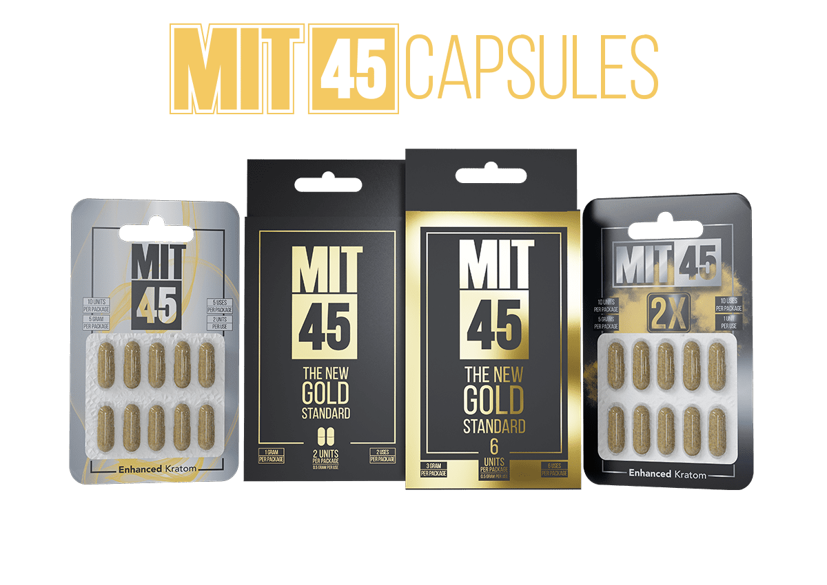 MIT 45 MIT45 pure kratom capsules extract powder